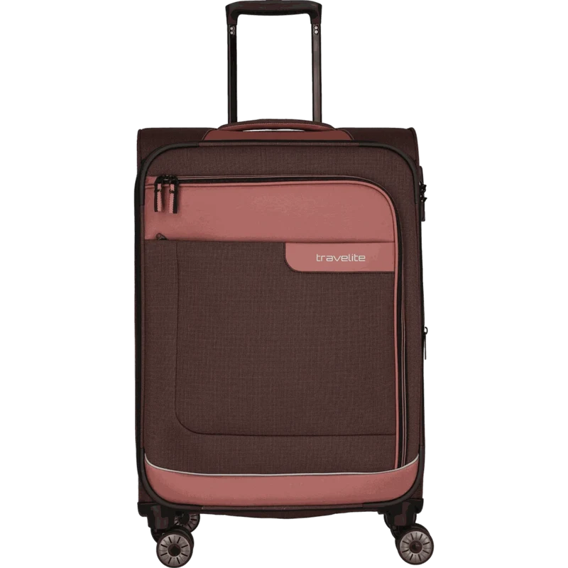 Travelite Viia 4-Rollen-Trolley M 67 cm -Frühlingsrose