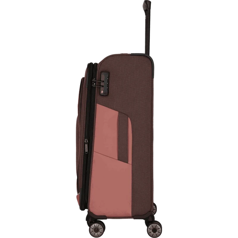Travelite Viia 4-Rollen-Trolley M 67 cm -Frühlingsrose