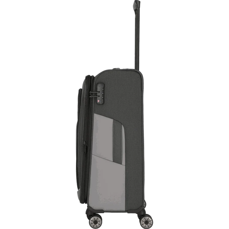 Travelite Viia 4-Rollen-Trolley M 67 cm -Schiefer