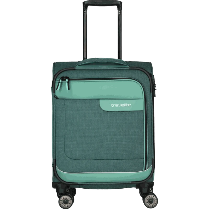 Travelite Viia 4-Rollen Handgepäck Trolley S 55 cm -Eukalyptus