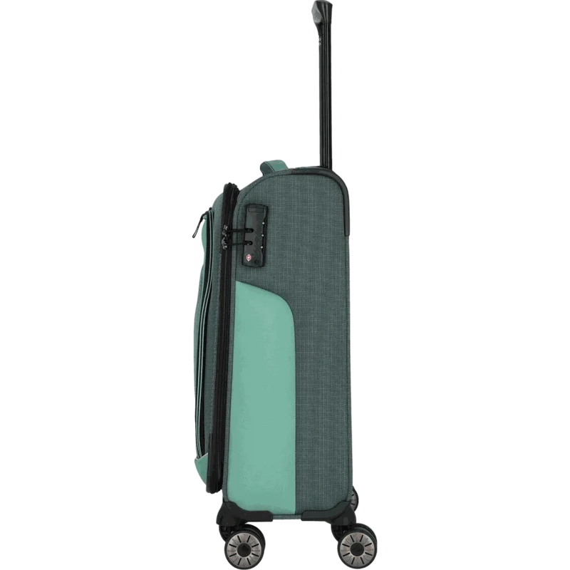 Travelite Viia 4-Rollen Handgepäck Trolley S 55 cm -Eukalyptus