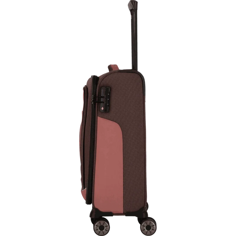 Travelite Viia 4-Rollen Handgepäck Trolley S 55 cm -Frühlingsrose