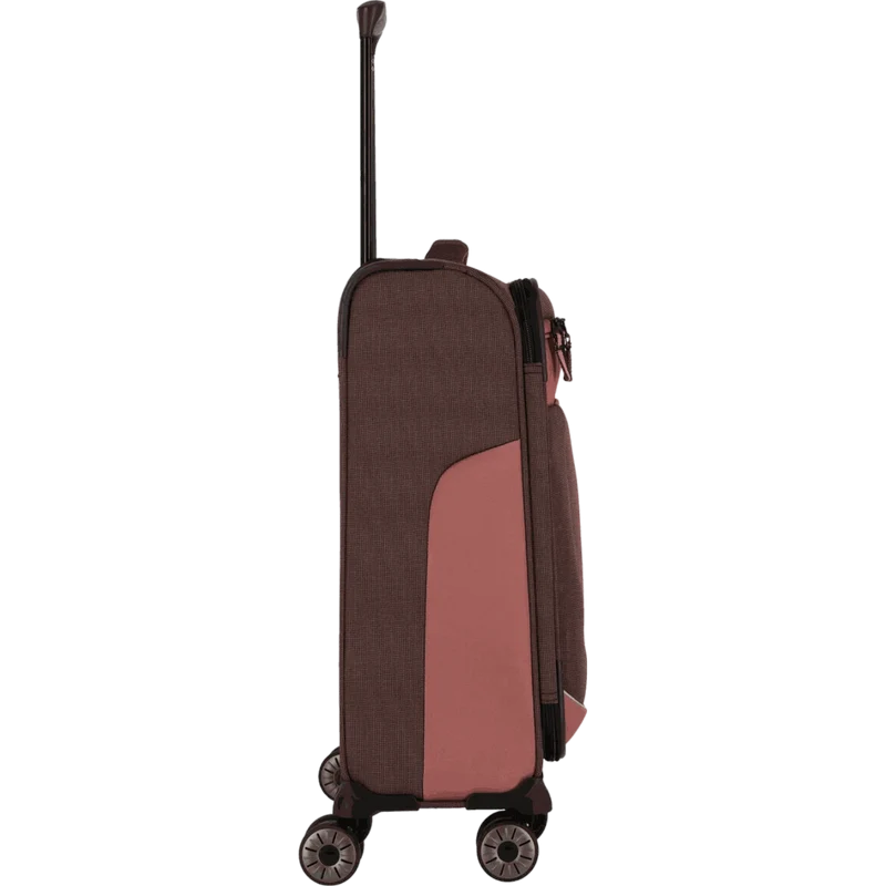 Travelite Viia 4-Rollen Handgepäck Trolley S 55 cm -Frühlingsrose