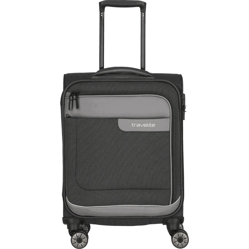 Travelite Viia 4-Rollen Handgepäck Trolley S 55 cm -Schiefer