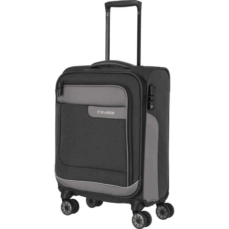 Travelite Viia 4-Rollen Handgepäck Trolley S 55 cm -Schiefer