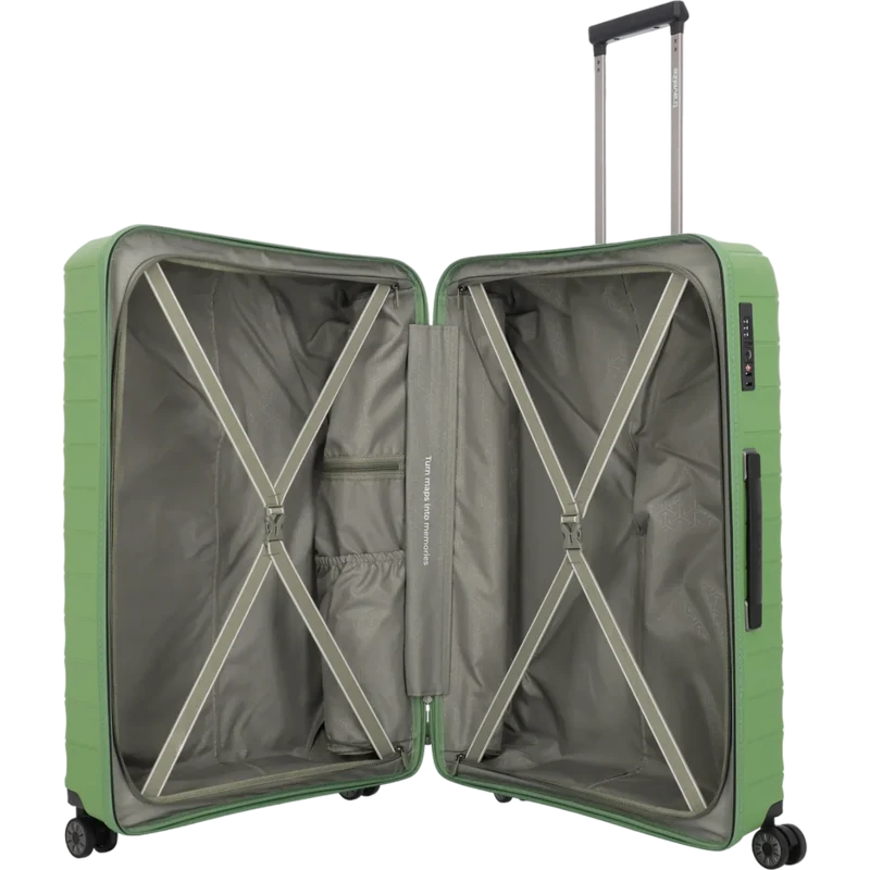 Travelite Mooby 4-Rollen-Trolley 77 cm -Grün