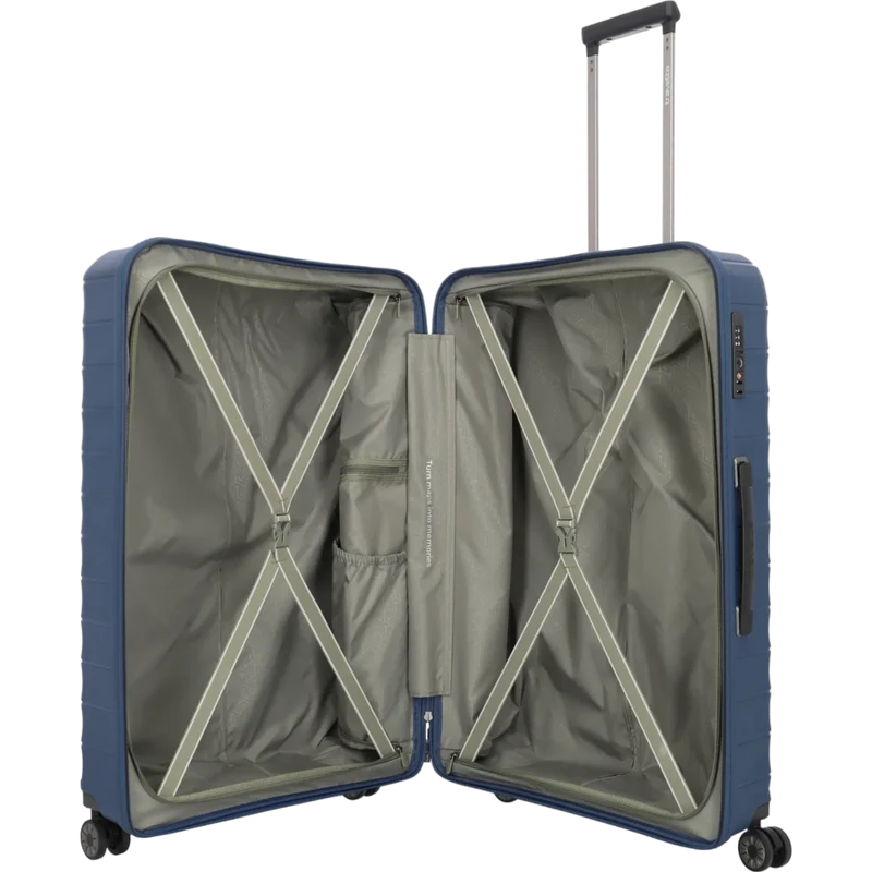 Travelite Mooby 4-Rollen-Trolley 77 cm -Marine