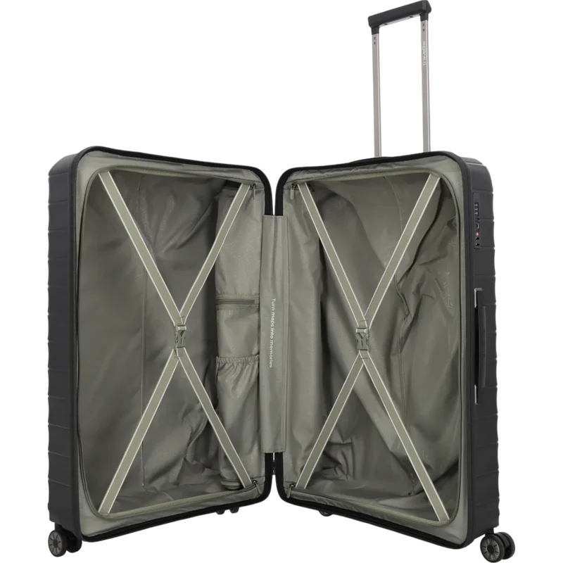 Travelite Mooby 4-Rollen-Trolley 77 cm -Schwarz