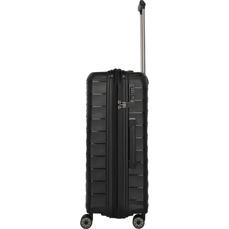Travelite Mooby 4-Rollen-Trolley 66 cm -Schwarz
