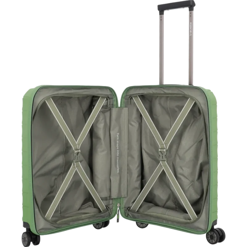 Travelite Mooby 4-Rollen-Handgepäcktrolley 55 cm -Grün