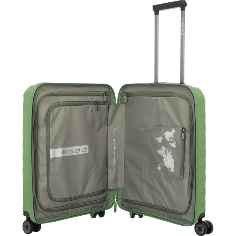 Travelite Mooby 4-Rollen-Handgepäcktrolley 55 cm -Grün