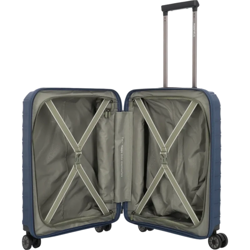 Travelite Mooby 4-Rollen-Handgepäcktrolley 55 cm -Marine