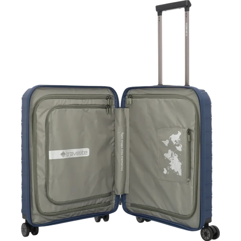 Travelite Mooby 4-Rollen-Handgepäcktrolley 55 cm -Marine