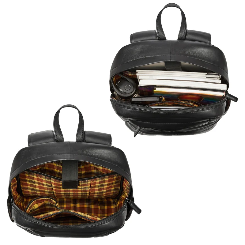 "Brighton" Großer Business Lederrucksack 15.6 Zoll für Herren & Damen