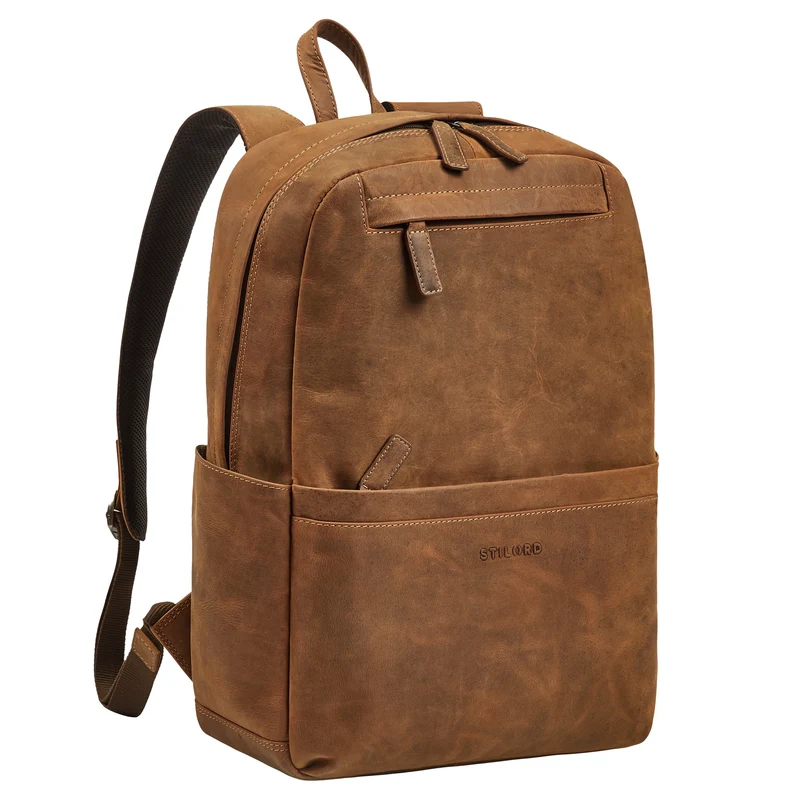 "Brighton" Großer Business Lederrucksack 15.6 Zoll für Herren & Damen