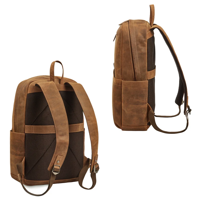 "Brighton" Großer Business Lederrucksack 15.6 Zoll für Herren & Damen