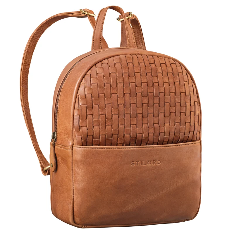 "Lavinia" Vintage Rucksackhandtasche Leder Damen