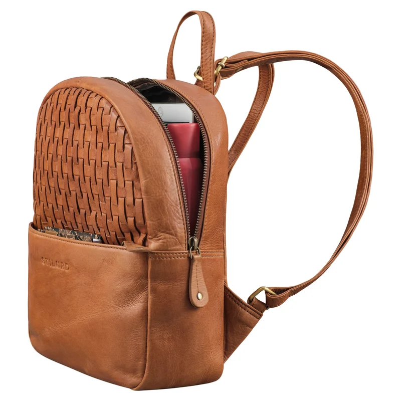 "Lavinia" Vintage Rucksackhandtasche Leder Damen