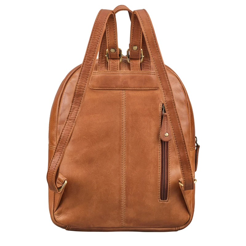"Lavinia" Vintage Rucksackhandtasche Leder Damen