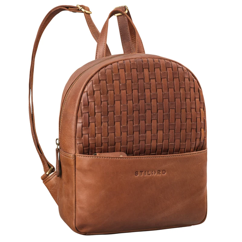 "Lavinia" Vintage Rucksackhandtasche Leder Damen