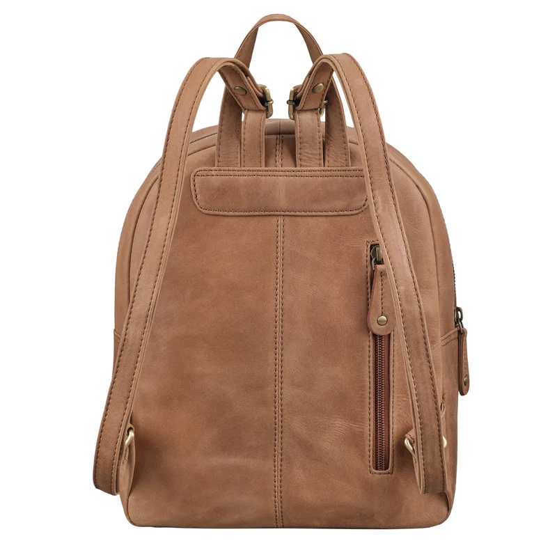 "Lavinia" Vintage Rucksackhandtasche Leder Damen