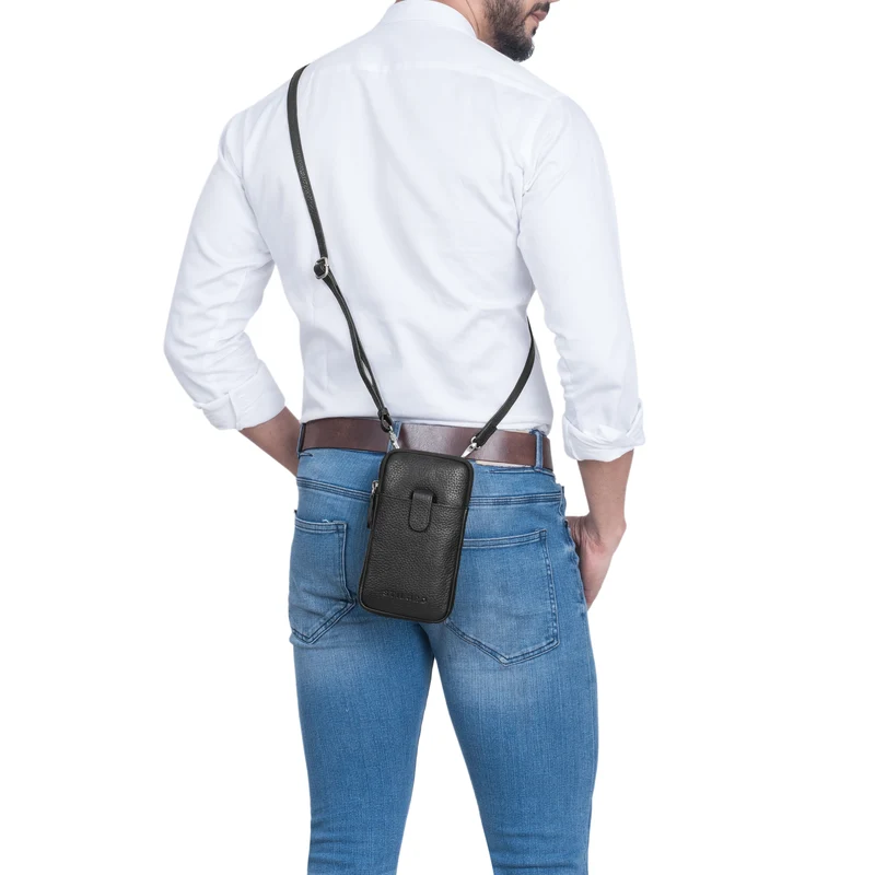 "Amara" Brusttasche mit Handy-Fach aus Echt Leder für Damen und Herren