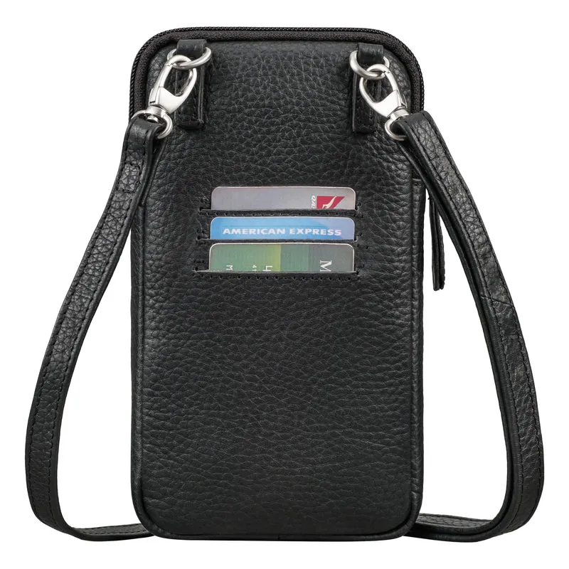 "Amara" Brusttasche mit Handy-Fach aus Echt Leder für Damen und Herren
