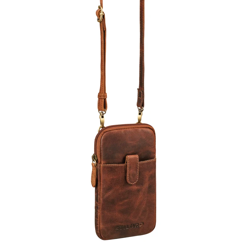 "Amara" Brusttasche mit Handy-Fach aus Echt Leder für Damen und Herren