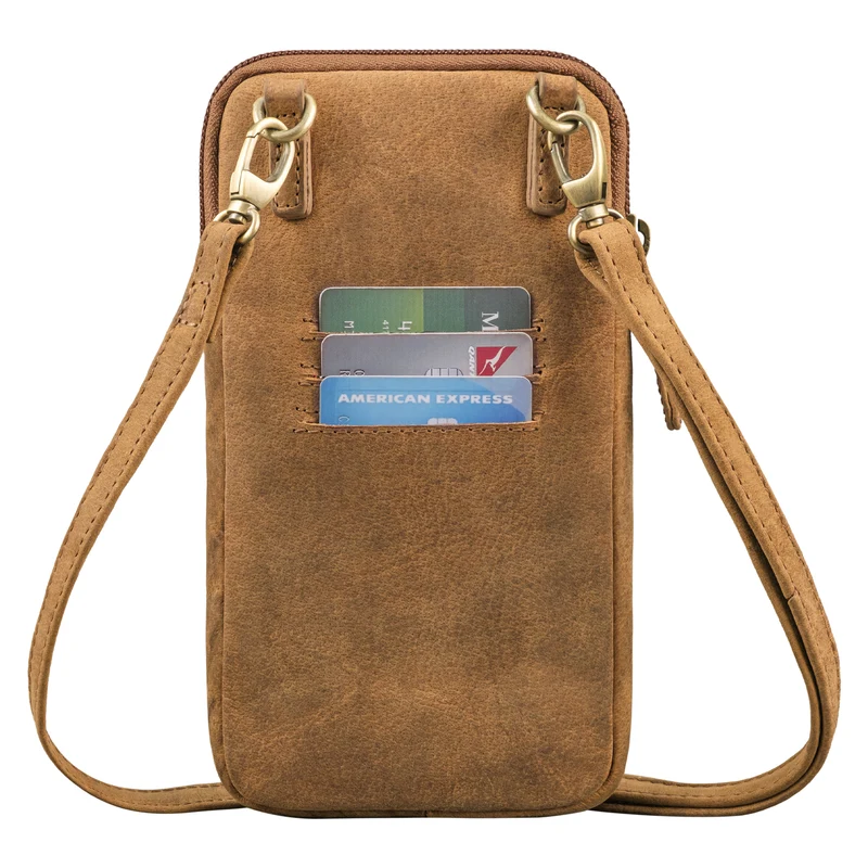 "Amara" Brusttasche mit Handy-Fach aus Echt Leder für Damen und Herren