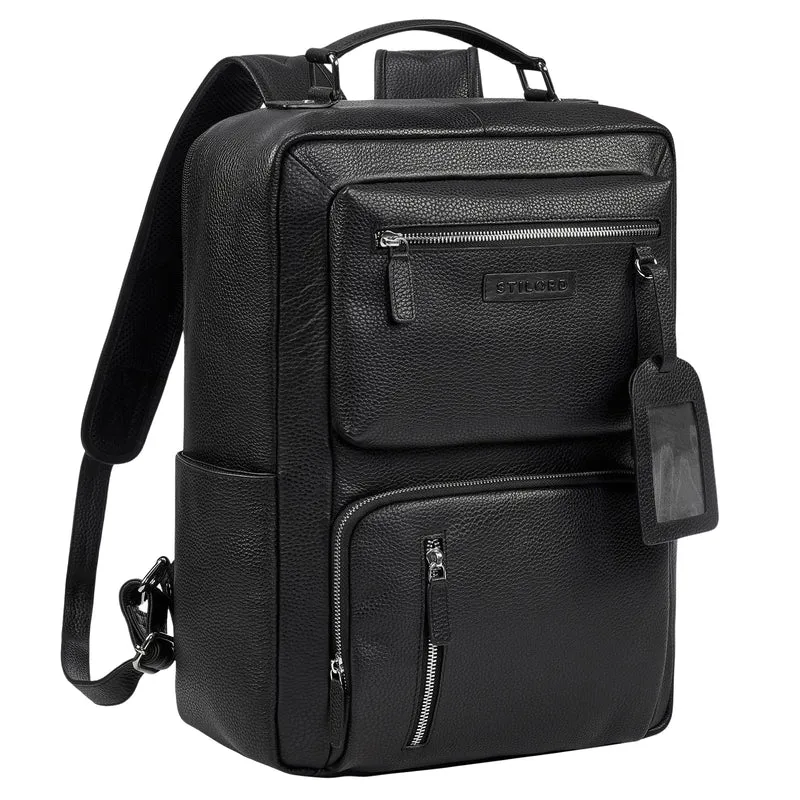 "Alejandro" moderner Business Lederrucksack 15.6 Zoll für Herren