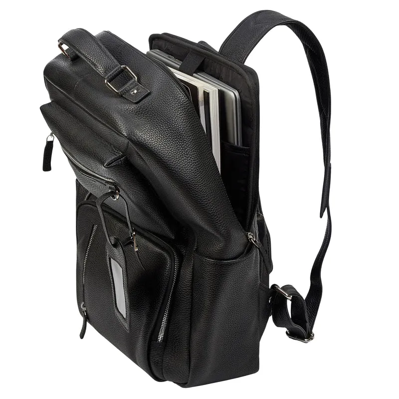 "Alejandro" moderner Business Lederrucksack 15.6 Zoll für Herren