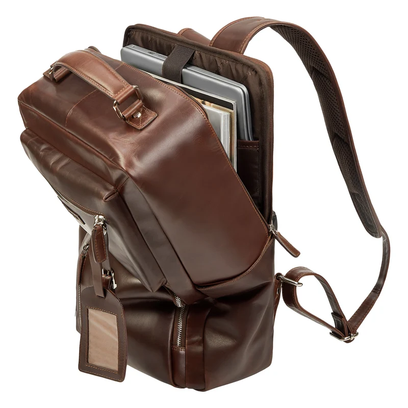 "Alejandro" moderner Business Lederrucksack 15.6 Zoll für Herren