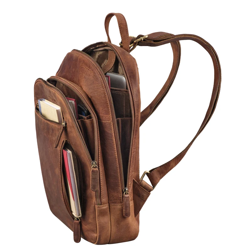 "July" Eleganter Rucksack Damen Leder