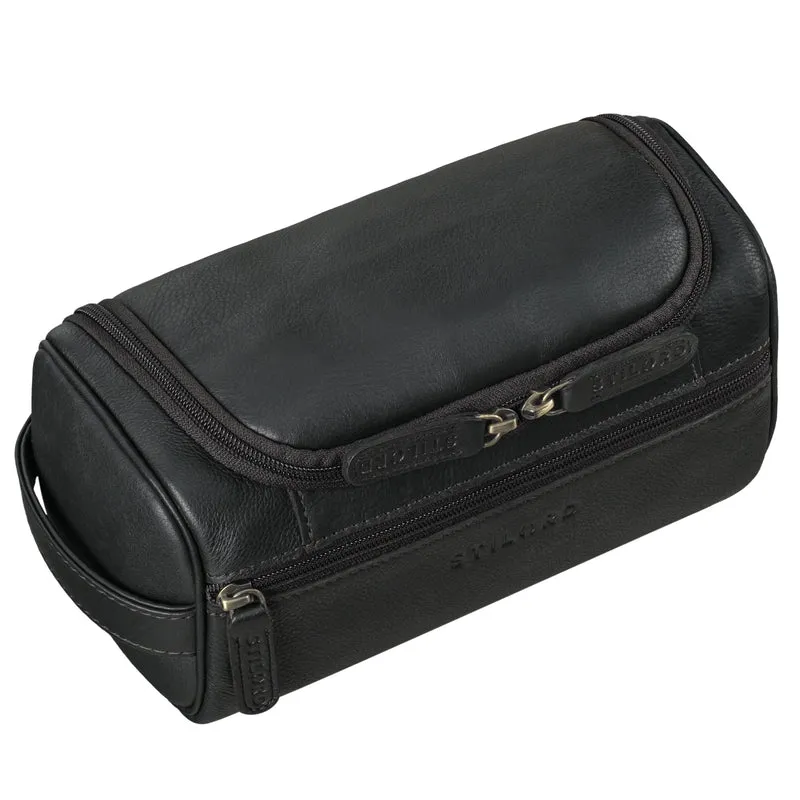 "Rowan" Vintage Leder Kulturbeutel zum Aufhängen