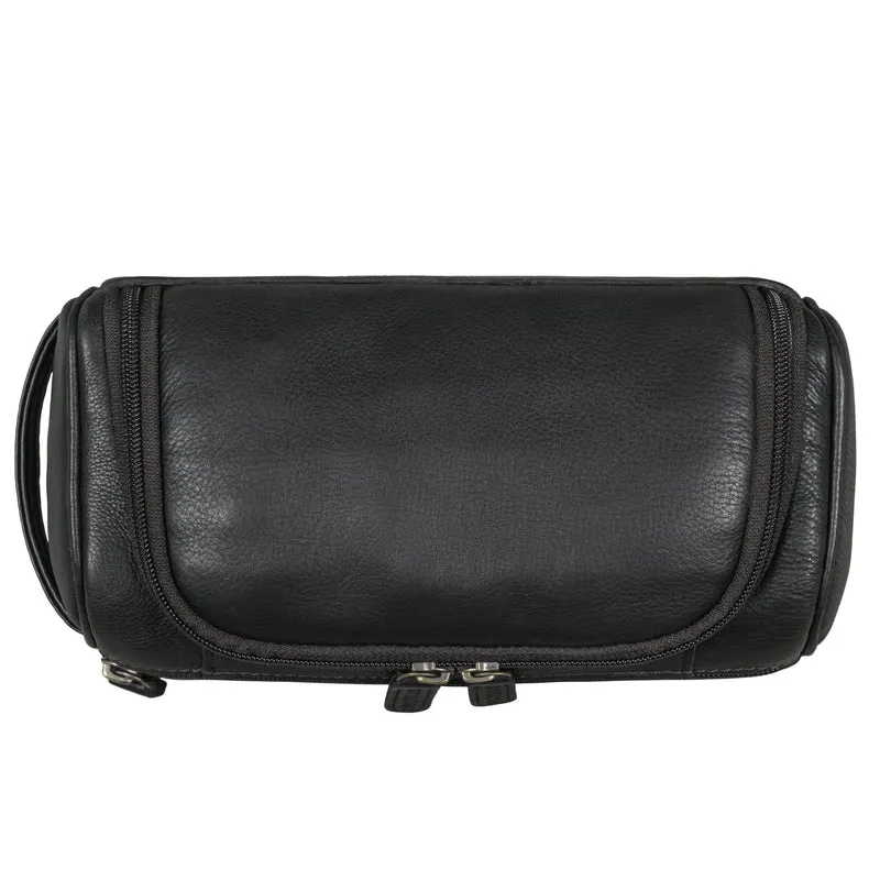 "Rowan" Vintage Leder Kulturbeutel zum Aufhängen