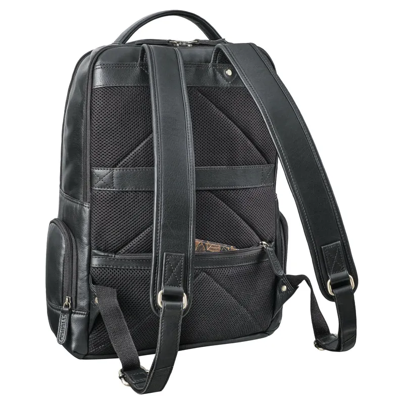"Riccardo" Robuster Leder Laptoprucksack 18 Zoll für Herren & Damen