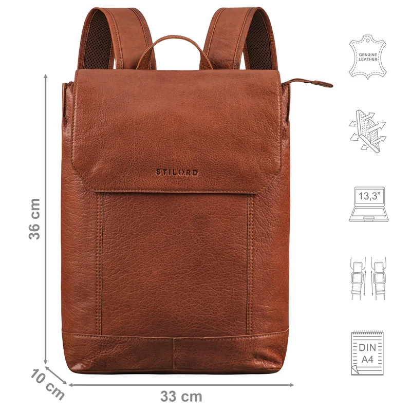 "Sage" Vintage Leder Rucksack für Damen Herren