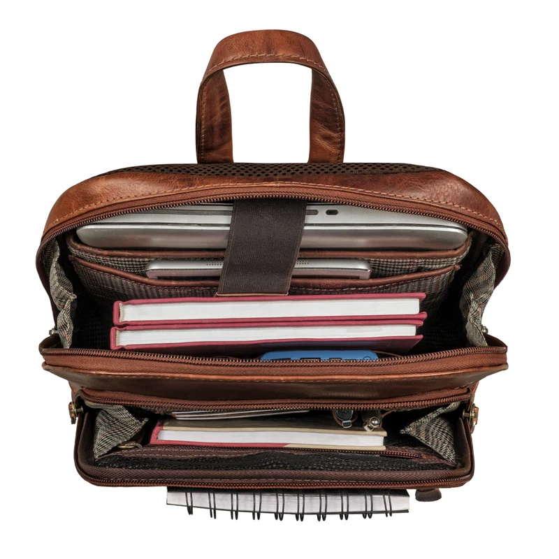 "Giselle" Laptop Lederrucksack 13.3 Zoll - 14 Zoll für Damen Herren