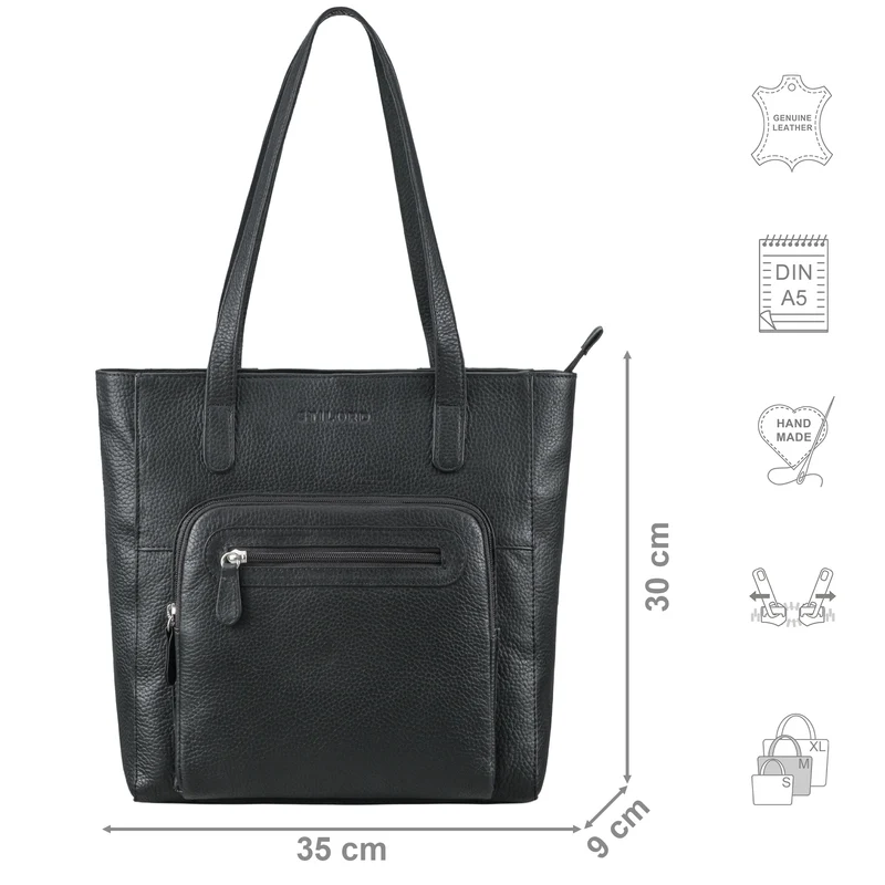 "Oraya" Stilvolle Damen Schultertasche mit langen Henkeln Mittelgroß