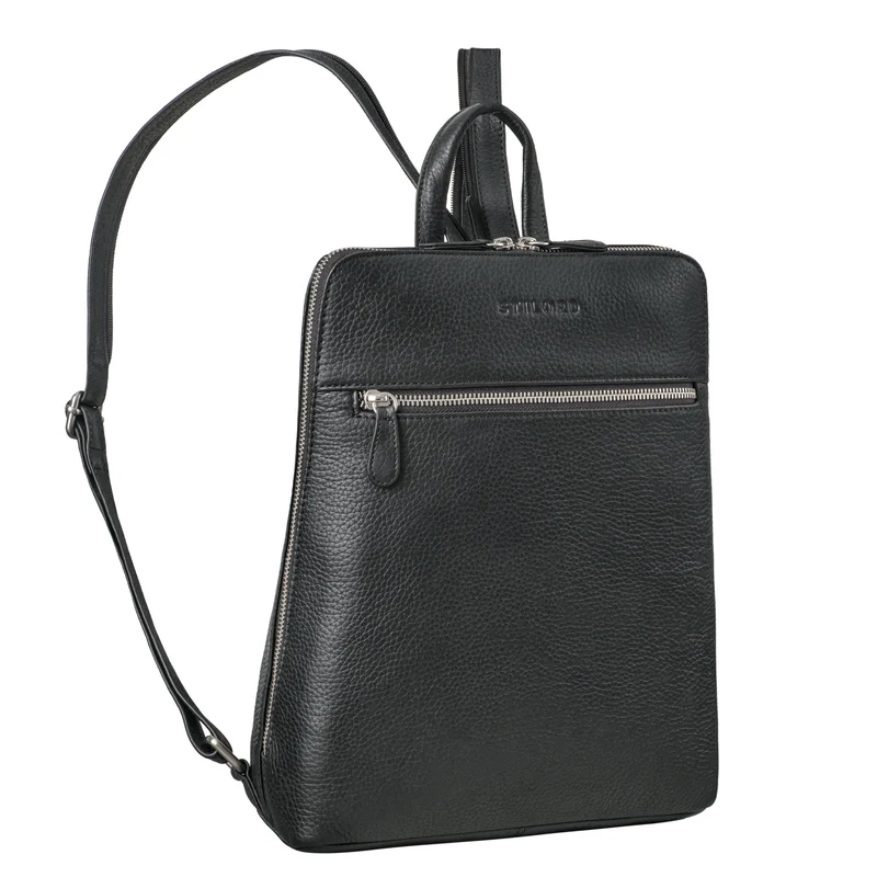 "Doris" Elegantes Lederrucksack Frauen Echt-Leder mittelgroß