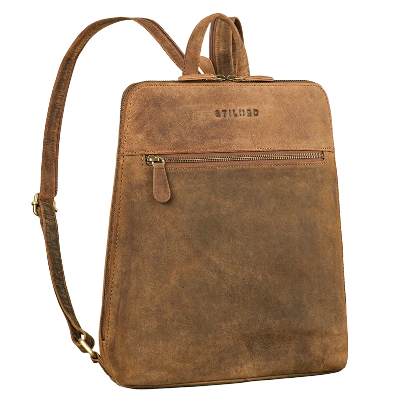 "Doris" Elegantes Lederrucksack Frauen Echt-Leder mittelgroß