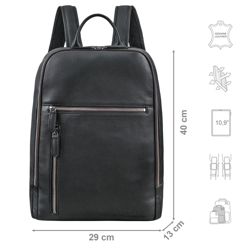 "Jai" Leder Rucksack Herren Groß