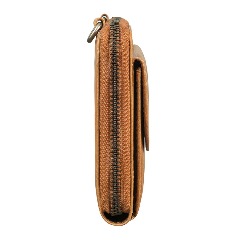 "Monica" 4 in 1 Leder Geldbörse mit Handyfach Schultertasche Damen