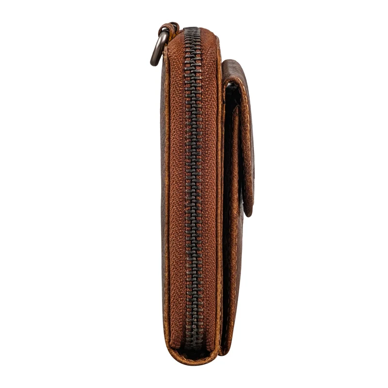 "Monica" 4 in 1 Leder Geldbörse mit Handyfach Schultertasche Damen