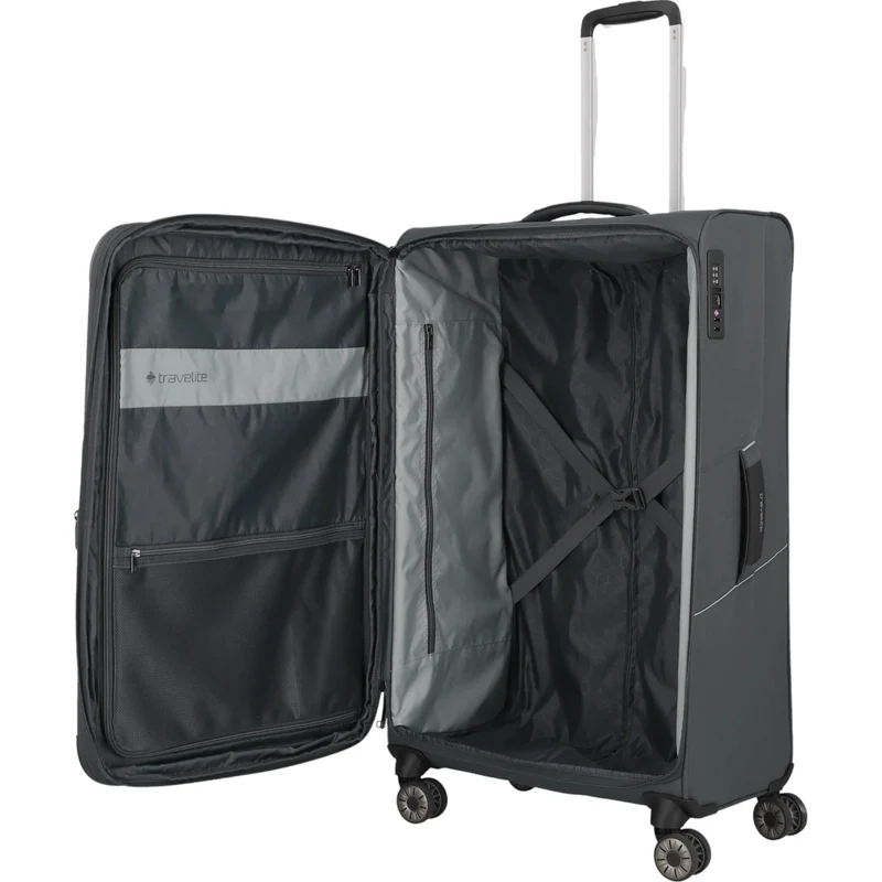 Travelite Skaii 4-Rollen Trolley L 78 cm -Gipfelgrau