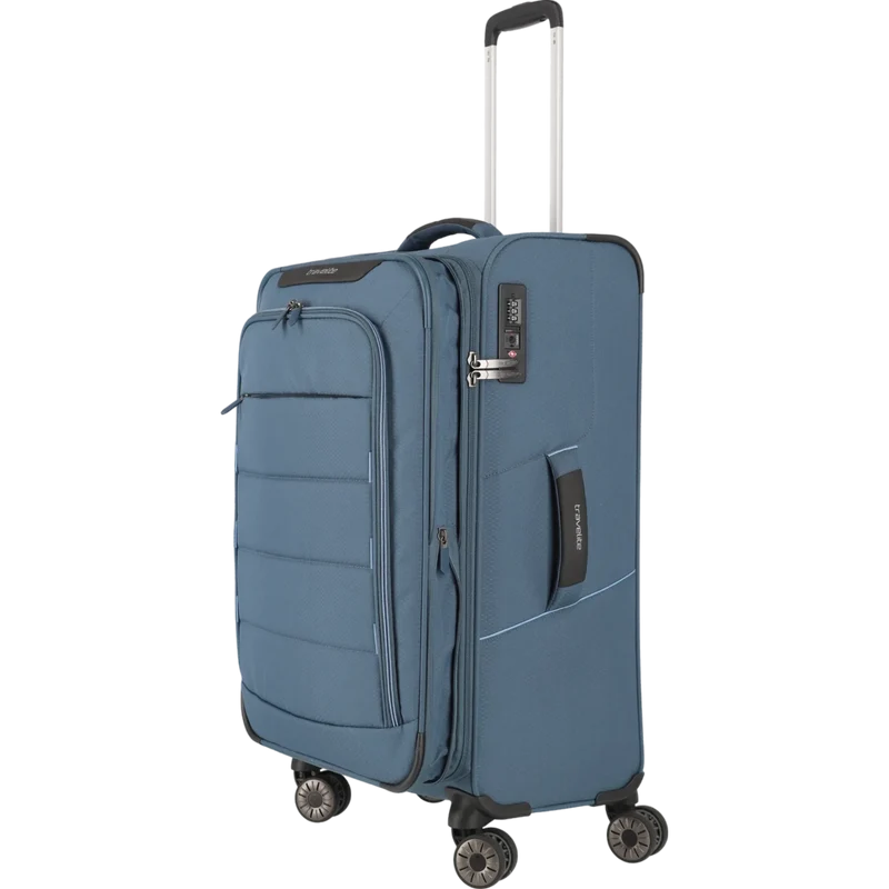 Travelite Skaii 4-Rollen Trolley M 67 cm -Panoramablau