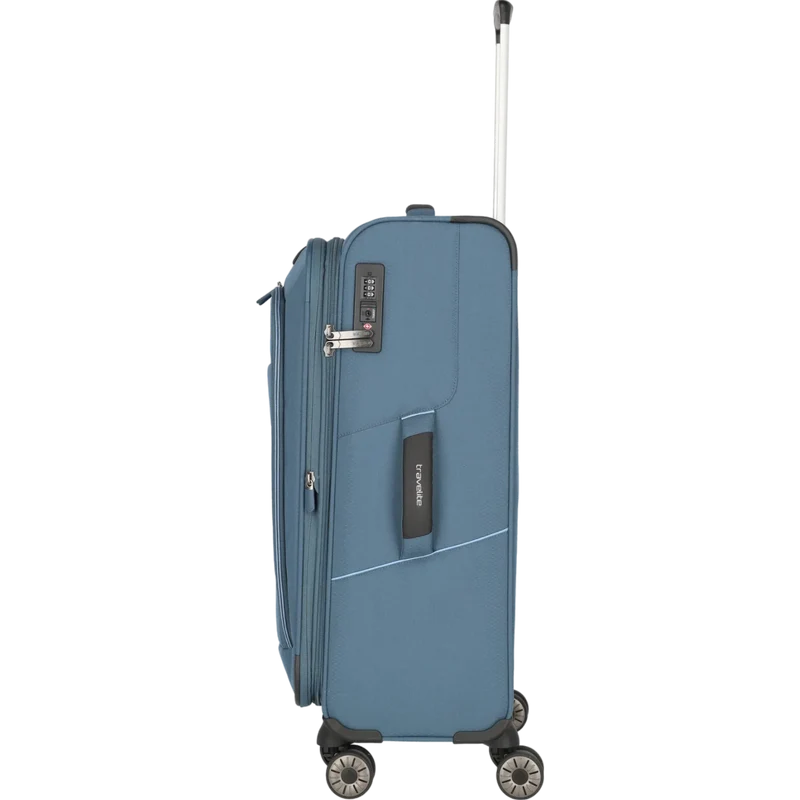 Travelite Skaii 4-Rollen Trolley M 67 cm -Panoramablau