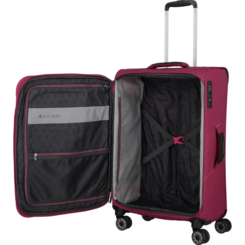 Travelite Skaii 4-Rollen Trolley M 67 cm -Abendrot