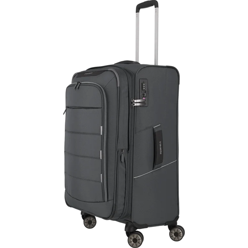 Travelite Skaii 4-Rollen Trolley M 67 cm -Gipfelgrau