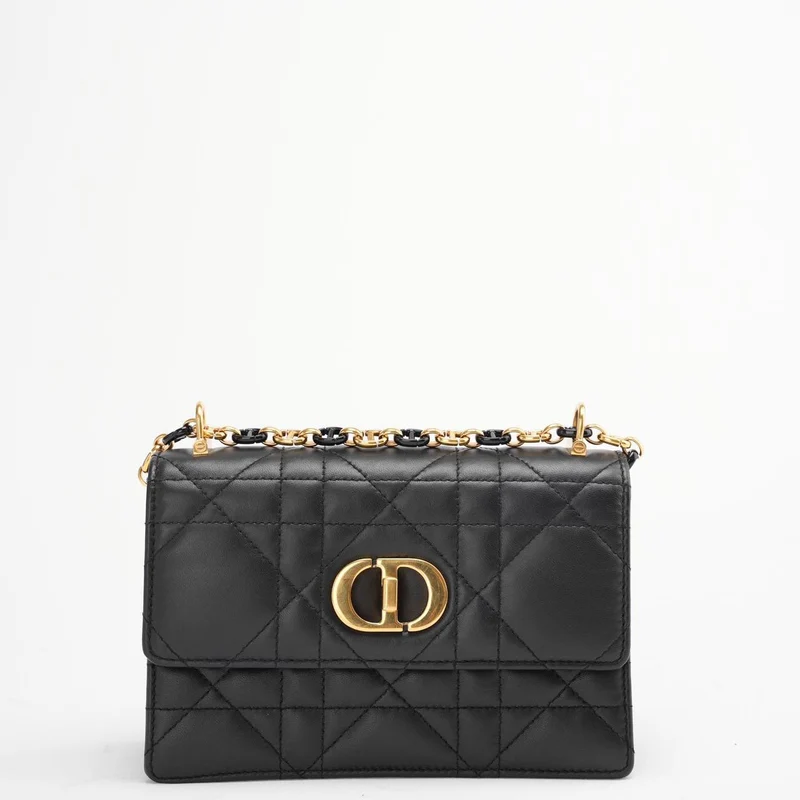 Christian Dior Schwarze Mini Miss Caro Tasche Lammleder 2023